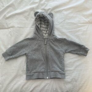 Hanna Andersson Gray Hoodie with Bear Ears